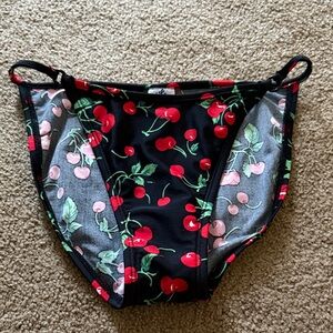 Cherry Print Women's Swim Bottoms